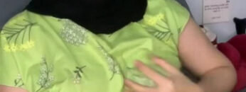 HIJAB Daster Hijau Horny Ngocok